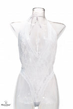 Load image into Gallery viewer, White Lace Teddy Body Suit
