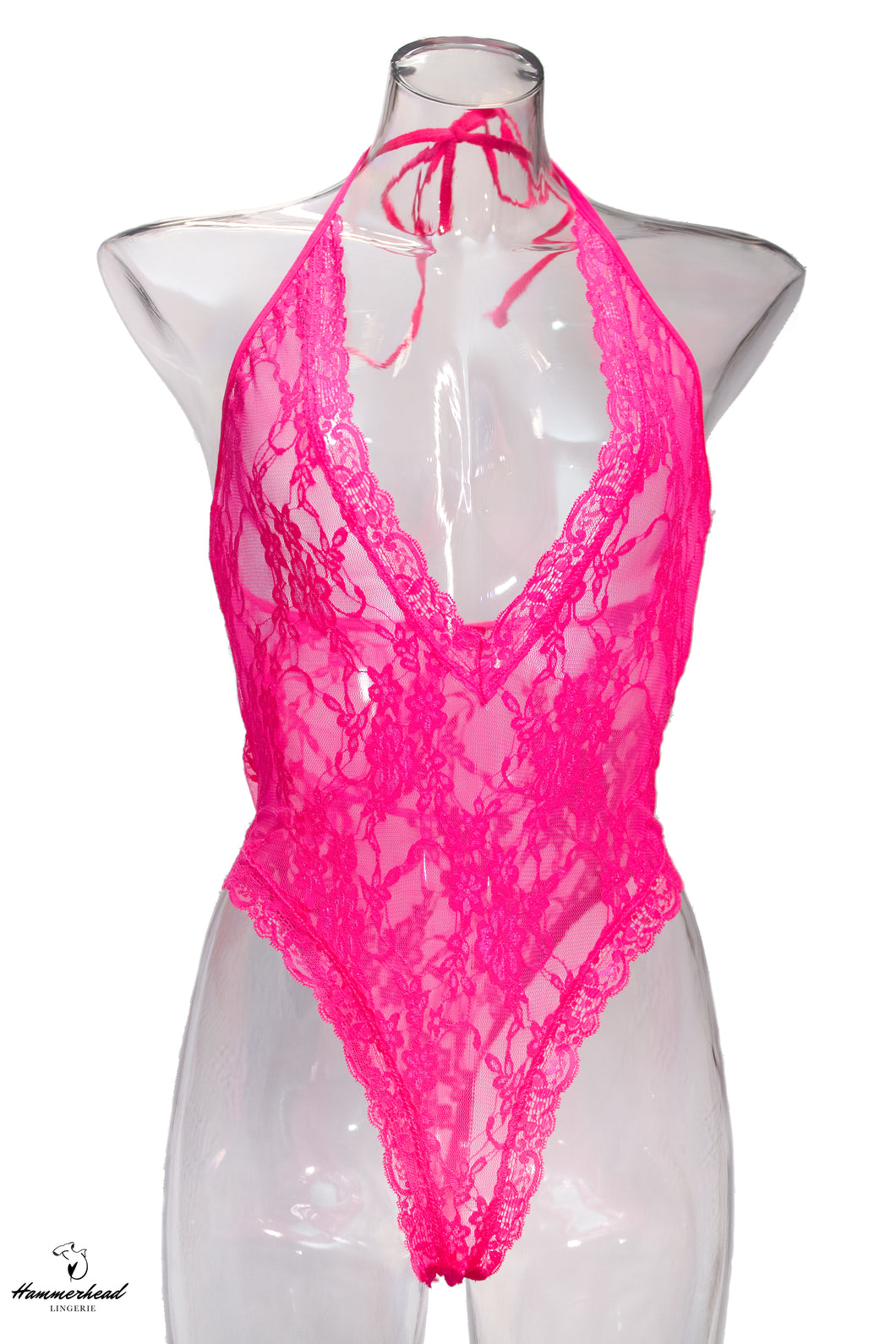 Pink Lace Teddy Body Suit