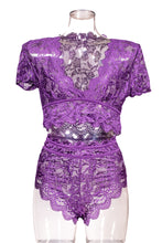 Load image into Gallery viewer, Purple Lace Loungewear Bottom
