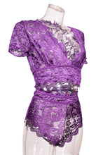 Load image into Gallery viewer, Purple Lace Loungewear Bottom
