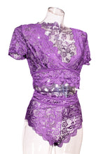 Load image into Gallery viewer, Purple Lace Loungewear Bottom
